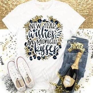 New Year Wishes and Midnight Kisses T-Shirt