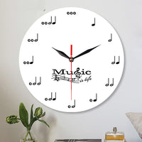 La musique est la vie horloge murale créative
