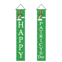 Irish National Day Porch Couplet With Flag
