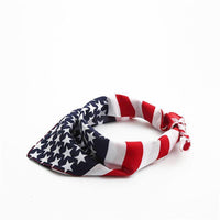 Écharpe pour animaux de compagnie en coton drapeau américain