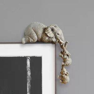 Décoration de maison en trois pièces avec éléphants suspendus