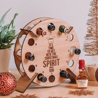 Christmas Countdown Wine Rack Wooden Decorations
