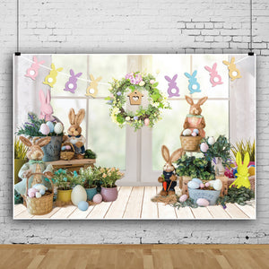 Material fotográfico para fiesta de conejito de Pascua, tela de fondo para fotografía, accesorios de estudio