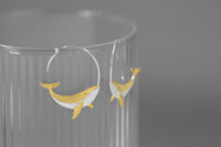 Simple Natural Artistic Conception Kunpeng Whale Earrings
