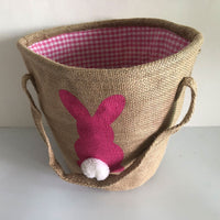 Cotton Tail Bunny Jute Easter Baskets