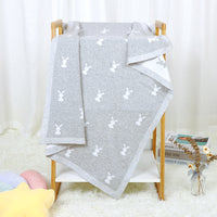 Baby Cartoon Knitted Cotton Cute Windproof Blanket

