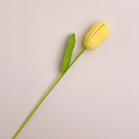 Fleur immortelle de tulipe au crochet à la main