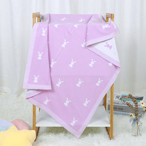 Baby Cartoon Knitted Cotton Cute Windproof Blanket