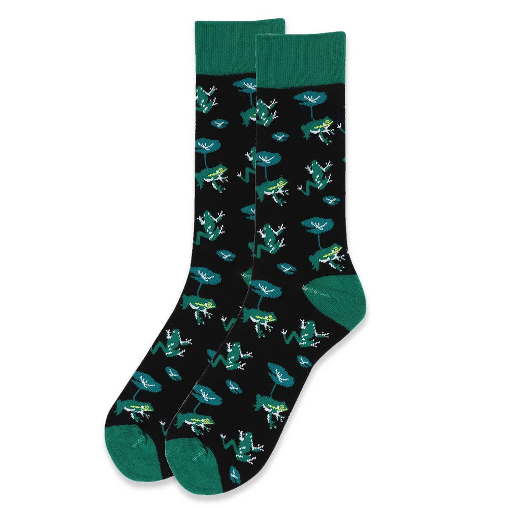 Green Frogs Novelty Socks (Mens)