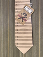 Sheet Music Print Necktie
