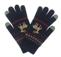 Reindeer Knit Smart Touch Gloves

