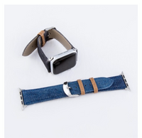 Bracelets de montre intelligente en jean
