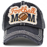 Gorra de béisbol desgastada vintage de mamá de fútbol
