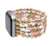 Bracelet de montre intelligent à perles multicolores
