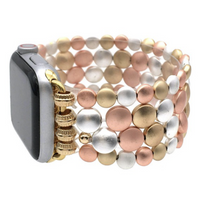 Bracelet de montre intelligent à perles multicolores