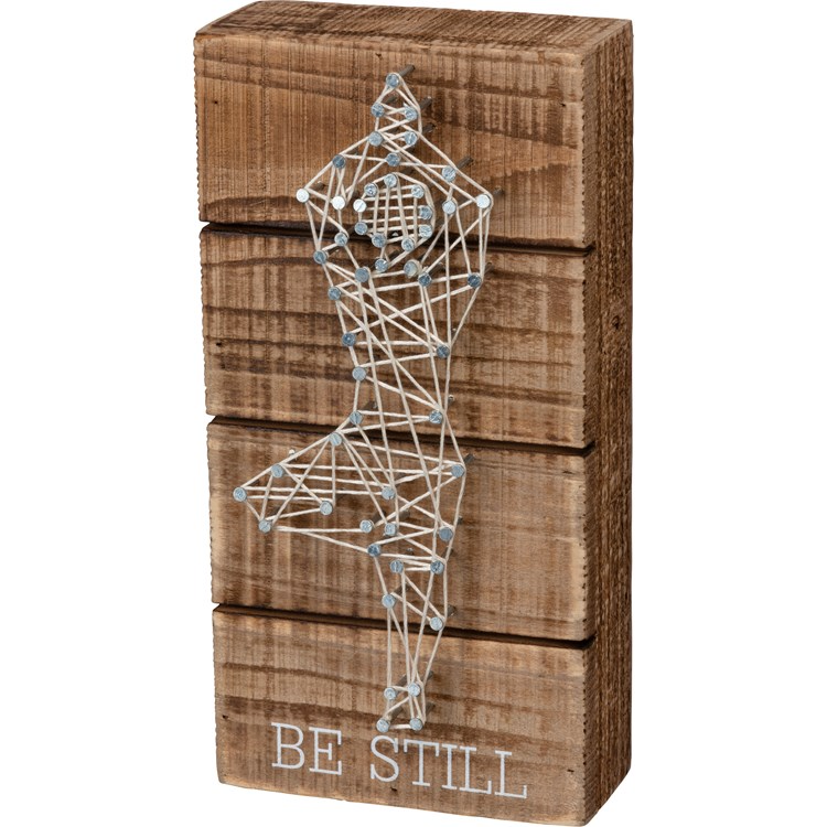 Be Still - String Art Box Sign