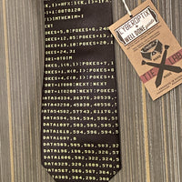 C64 Necktie. Retro Commodore Basic Computer Code Tie