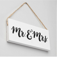 Mr. & Mrs. Wooden Sign
