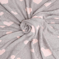 Cozy Pink Hearts Blanket