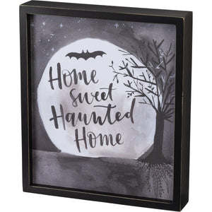 Home Sweet Haunted Home - Enseigne de boîte insérée