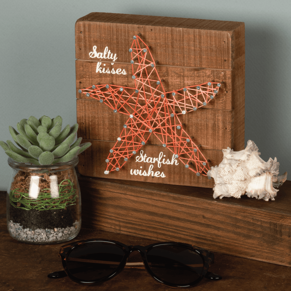 Cartel de caja Starfish - String Art