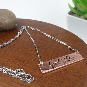 Inspirational Bar Charm Necklaces