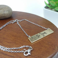 Inspirational Bar Charm Necklaces