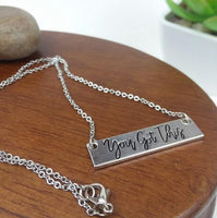 Inspirational Bar Charm Necklaces
