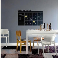 Monthly Calendar Chalkboard Wall Decal
