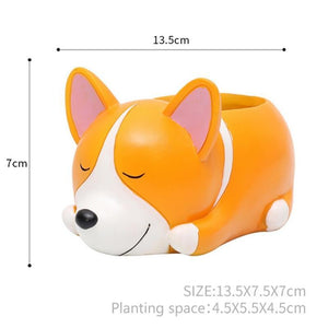Cartoon Dog Planters for Succulents