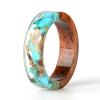 Flower & Wood Ring