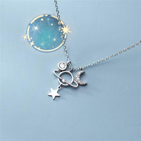 Stars Moon Planet Necklace
