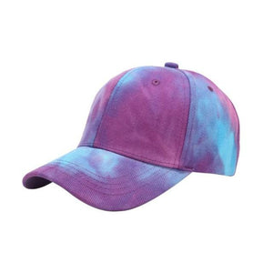 Gorras de béisbol con efecto tie dye