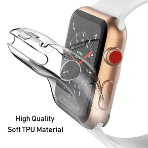 Coque en silicone transparent ultra-mince pour Apple Watch