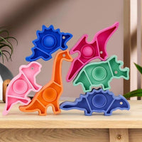 Juguetes apilables de dinosaurio Bubble Pop Fidget