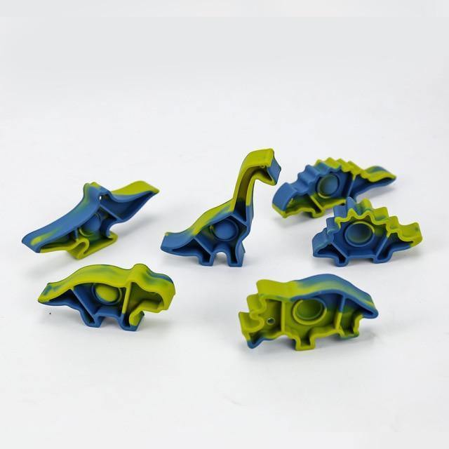 Stackable Dinosaur Bubble Pop Fidget Toys
