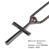 Baseball Cross Pendant Necklaces
