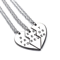 Best Friends Forever Heart Necklaces (3 Pcs)
